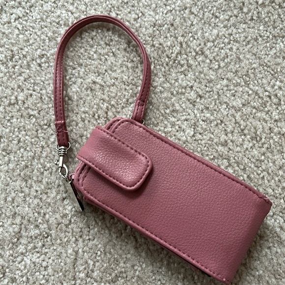 🌻 5/$15 Sonoma pink wristlet/phone case EUC - Picture 1 of 8